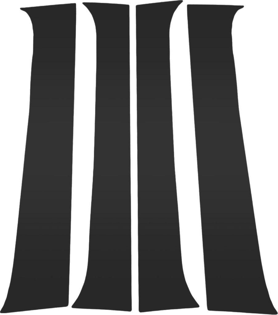 4 Stk. Vordere linke rechte Autotürsäule Fensterschutzleiste für Toyota Tacoma 2005-2015 Anti-Kratzer-Aufkleber Türsäulen-Außenverkleidung Sc...