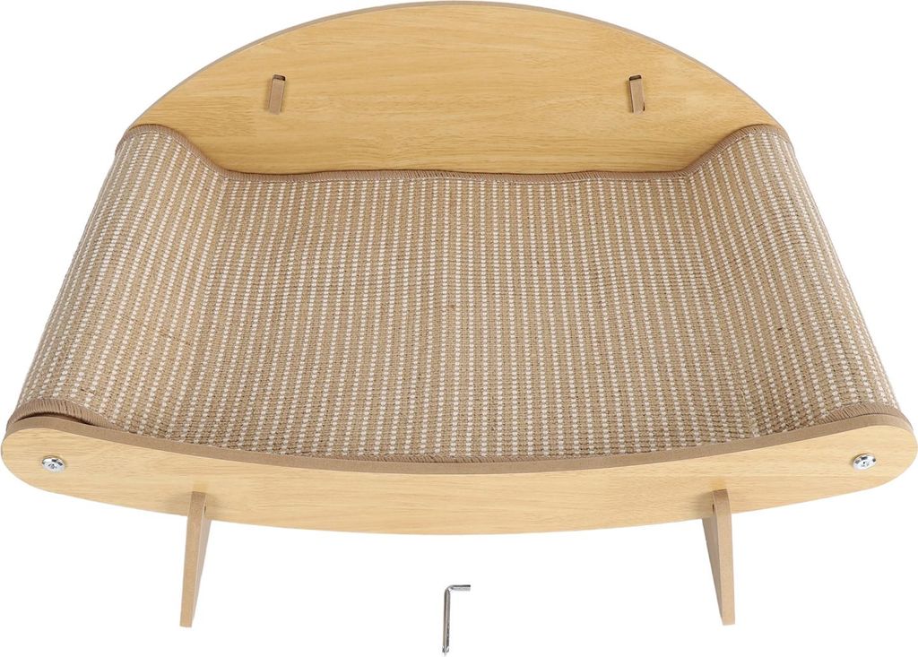 Katzenkratzbett Holzkonstruktion Kratzfestigkeit Karton Pad Lounge für alle Stufen Schwester