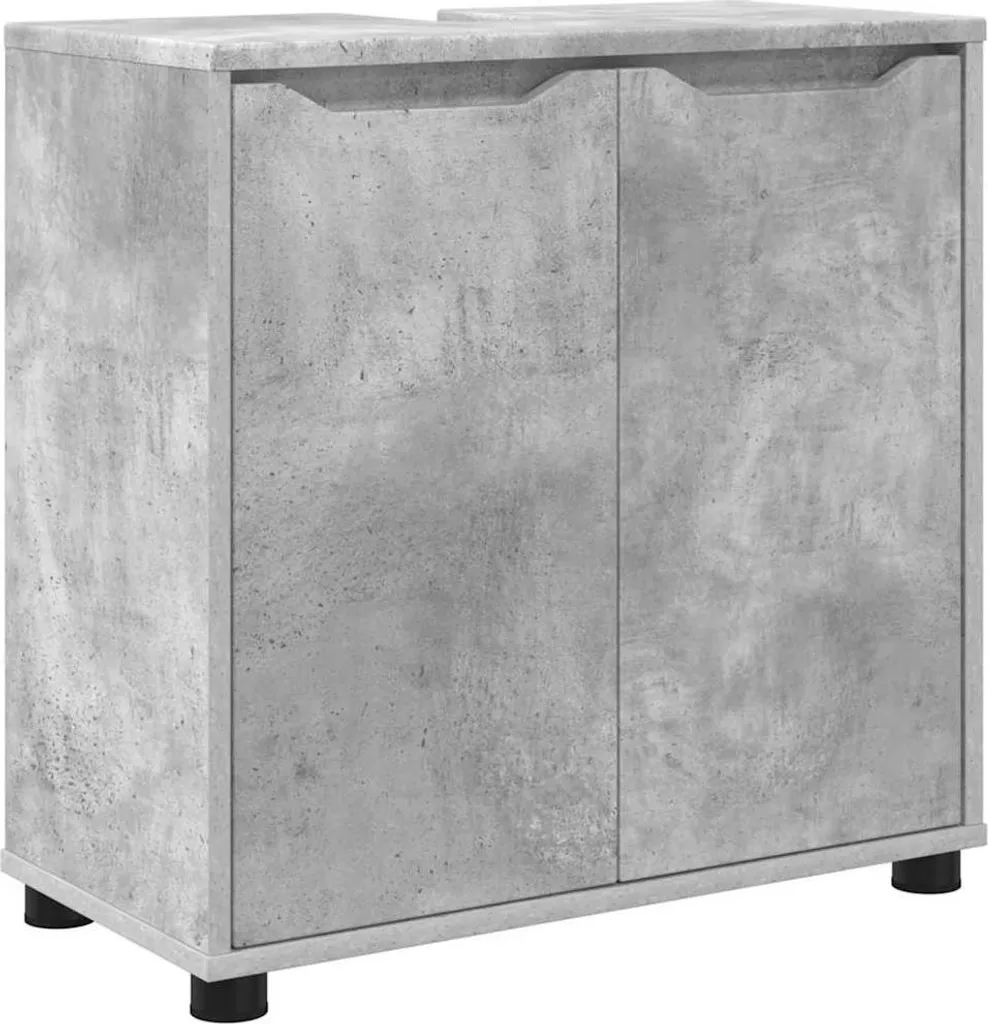 SYFAX™ Mobile per lavabo da bagno Grigio cemento 60 x 30 x 60 cm