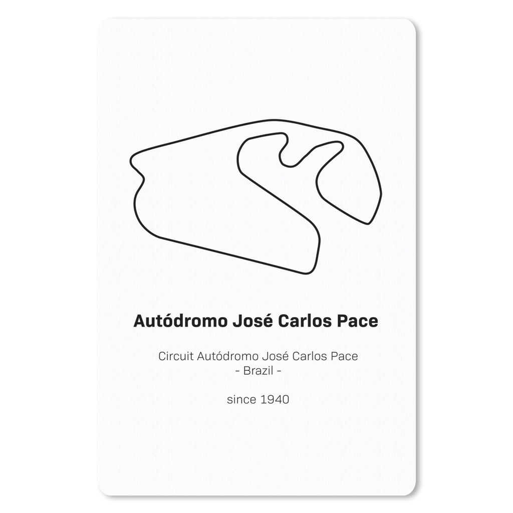MuchoWow® Mauspad Mousepad Brasilien - Rennstrecke - Formel Produktbild 