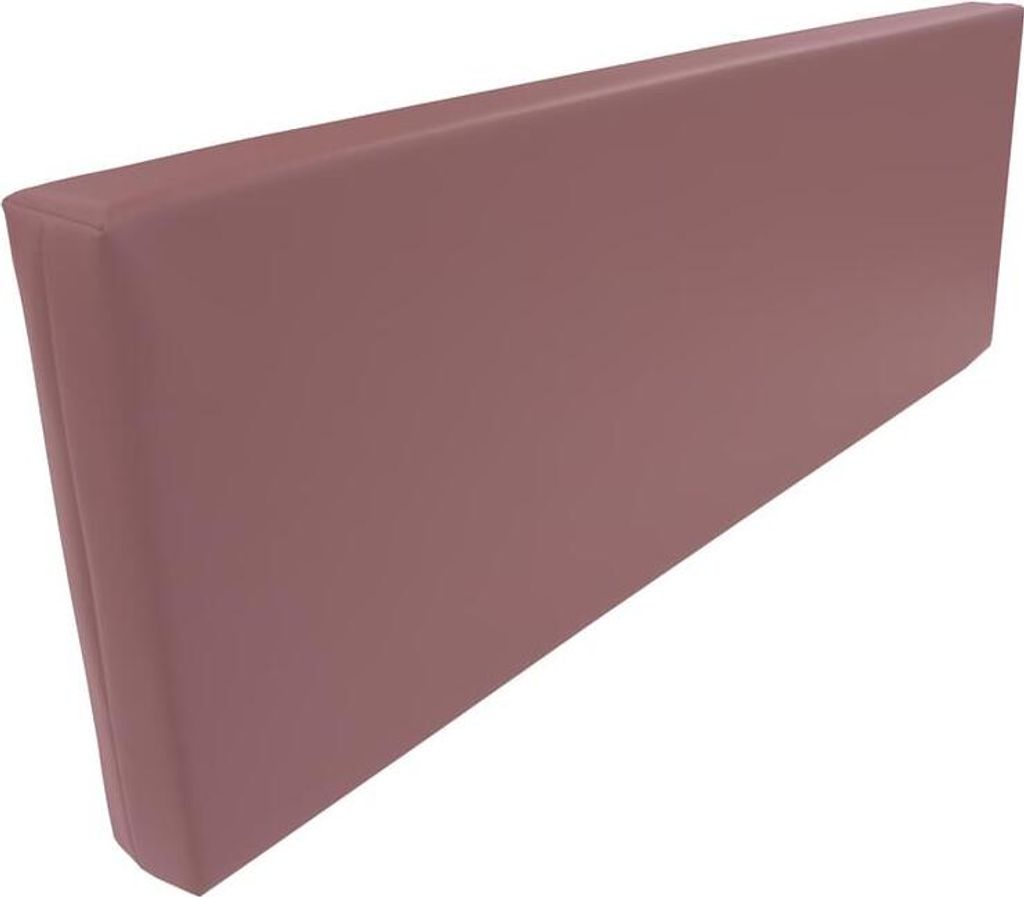 Rueckenlehne - Rueckenkissen für Palettenkissen (120x43x10cm (Heide) MATRATZEN KISSEN Mit Kunstleder flammhemmend MVSS 302 - UV stabilisiert - SCH...