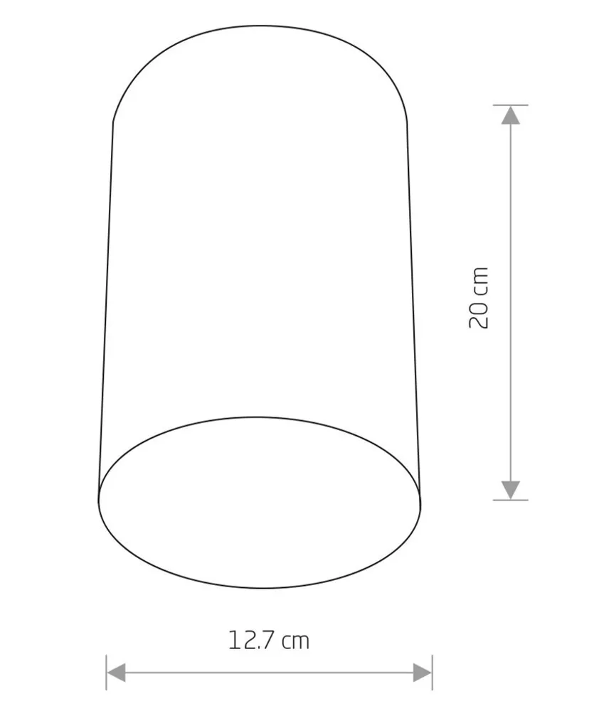 Spot de Plafond Design Métal Bicolore IP20 Format Compact 20 cm