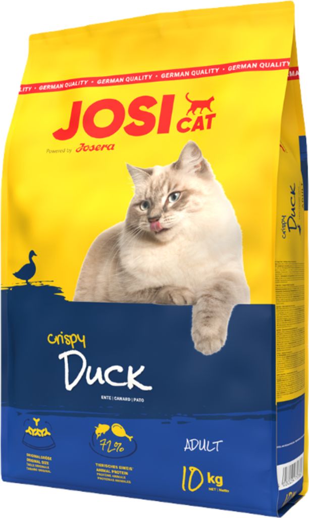 Josera JosiCat Crispy Duck 10kg, Dospělý jedinec, Kachna, Obrázek produktu 
