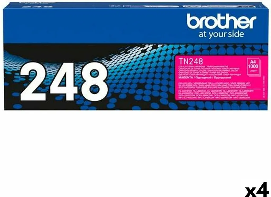 Cartouche de toner magenta Brother TN-248M pour documents pro
