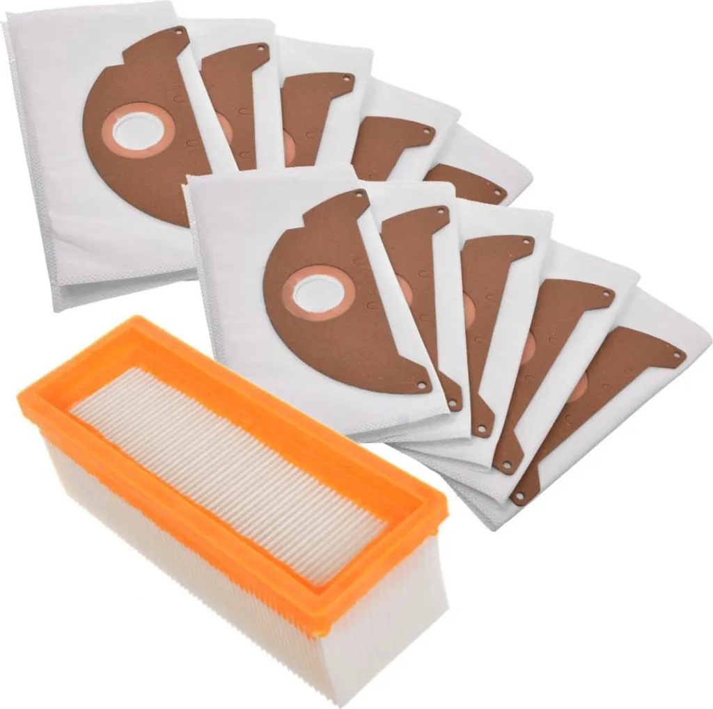 Kit 10 Sacchetti + Filtro per Karcher A 2501 SE 3001 SE 5.100 - Ricambi