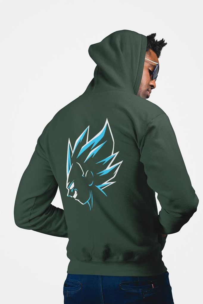 D&B Uni Hoodie ZIPAN00010 Naruto Waldgrün-Größe 3XL