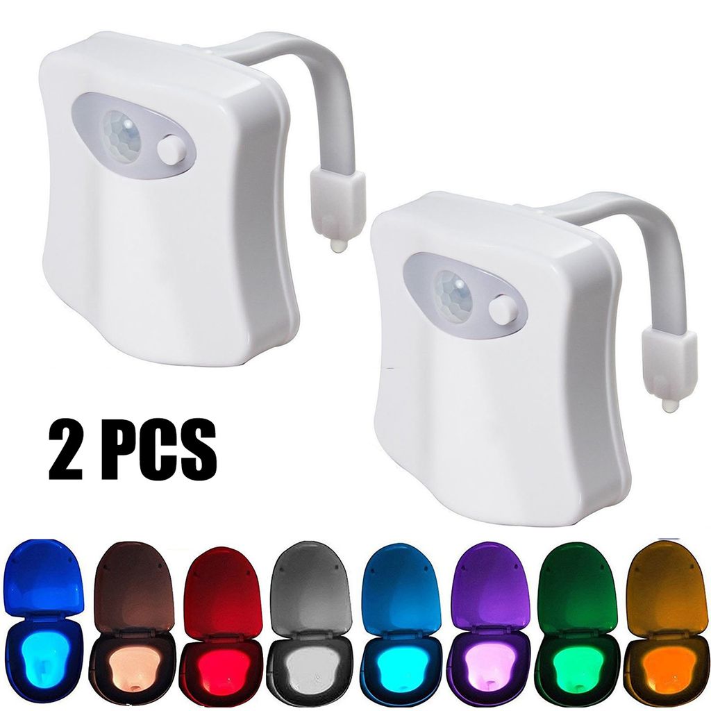 WC Nachtlicht Mit Bewegungsmelder - 8 Farben IP68 Wasserdicht