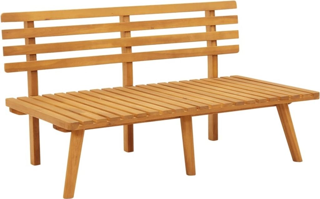 vidaXL Gartenbank mit Kissen 115 cm Massivholz Akazie Produktbild 4
