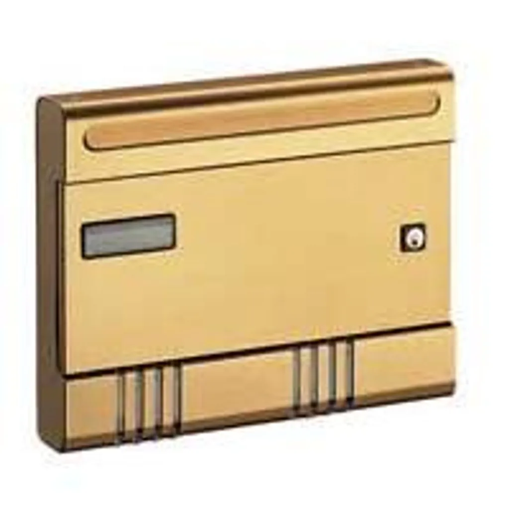 Porte-revues mural Esse 36,5x29 cm en aluminium bronze anodisé