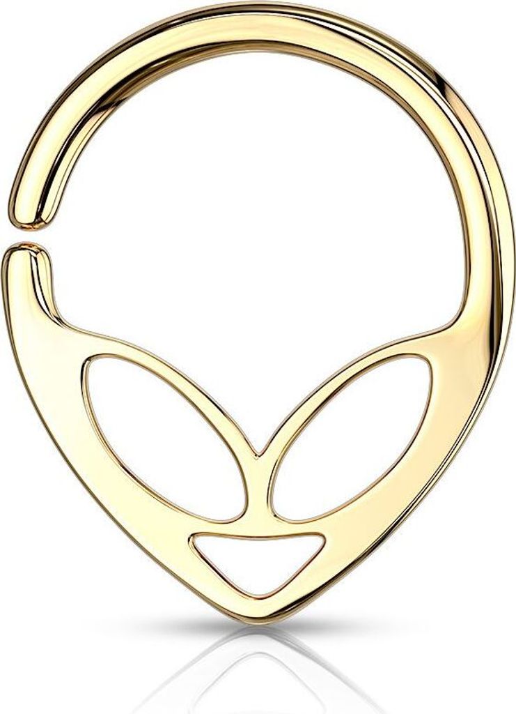 Nasenpiercing Septum Continuous Ring Chirurgenstahl Daith Cartilage Piercing Autiga gold 1,2 mm