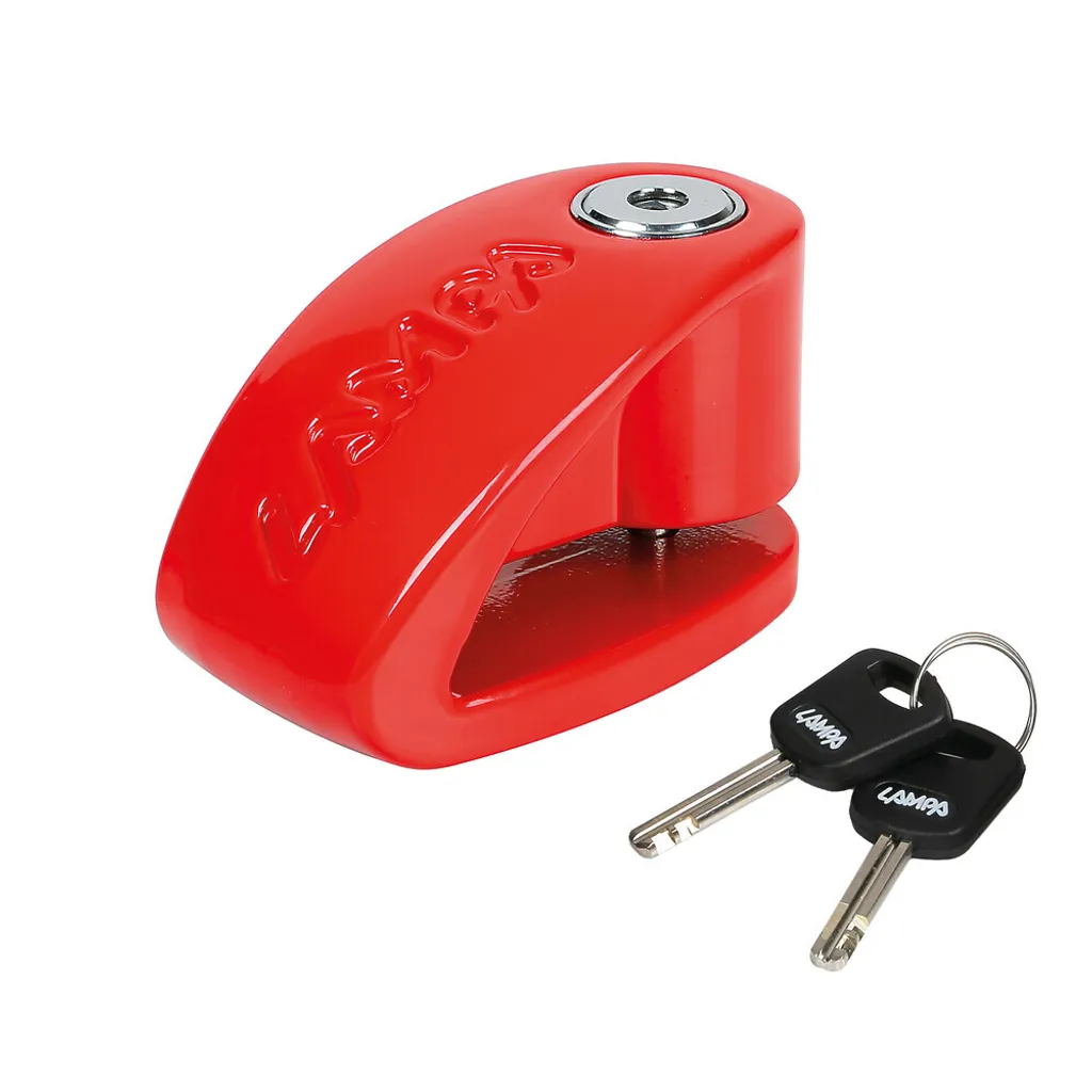 Serrure à disque Lampa Stein avec broche D 5,5 mm rouge haute sécurité