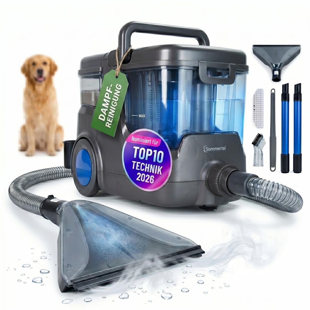 Sommertal HYDRO 9000 MAX Waschsauger – 1.000W & 28 kPa – Produktbild 