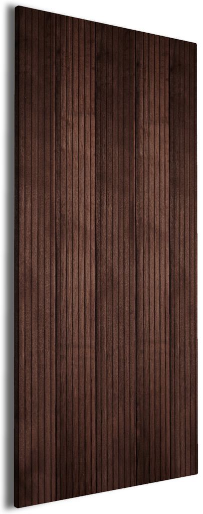 Wallario Premium Leinwandbild Holzmuster - Oberfläche mit Holzmaserung VII in Größe 30 x 75 cm
