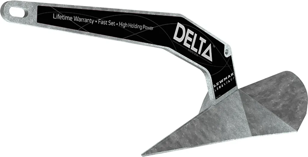 Ancre Lewmar Delta 6 kg pour éviter le dérapage sur fonds vaseux