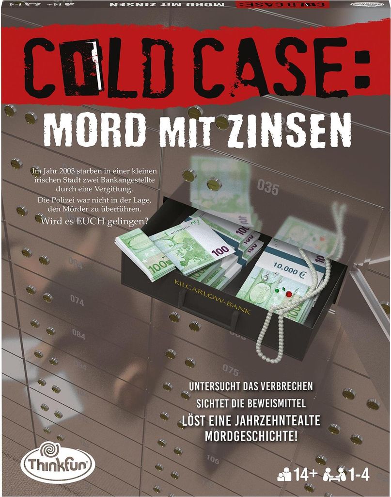 Ravensburger Cold Case: Mord mit Zinsen, Brettspiel, Detektiv, 14 Jahr(e)