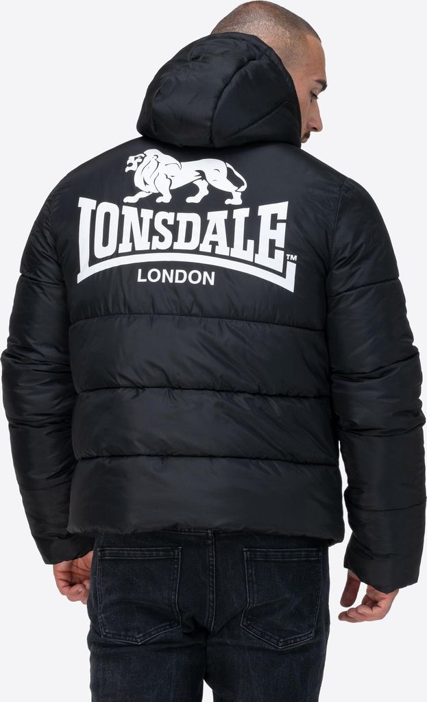 Lonsdale Herren Winterjacke Trover black/white XL Produktbild 