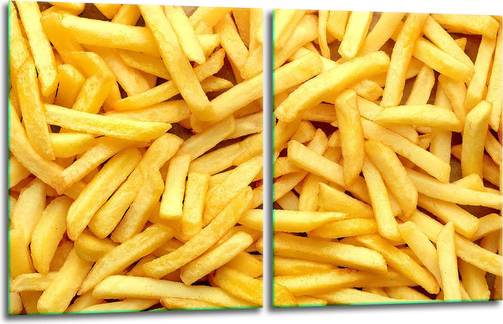 Herdabdeckplatten 2x40x52 Glaskeramikfeld 2-Teilig Glas Spritzschutz Chips
