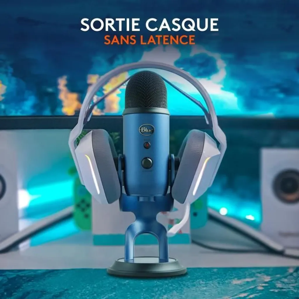Microphone Logitech Yeti USB Idéal pour Podcast Streaming et Télétravail - 6