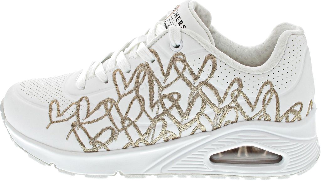 Skechers Uno Golden Heart Sneaker Weiß Produktbild 