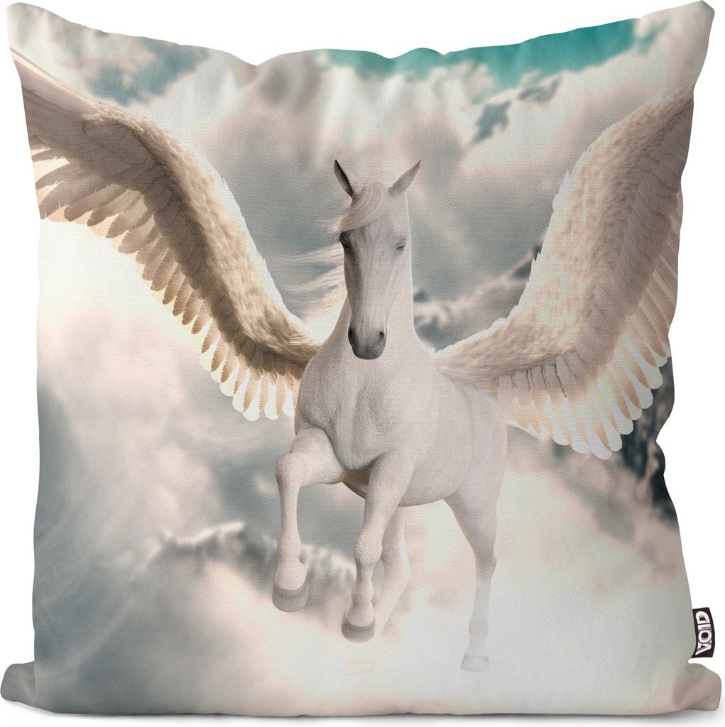 VOID Pegasus Pferd Mythologie Kissenbezug Kissenhülle Sofakissen Kissen Deko Outdoor-Kissen Dekokissen