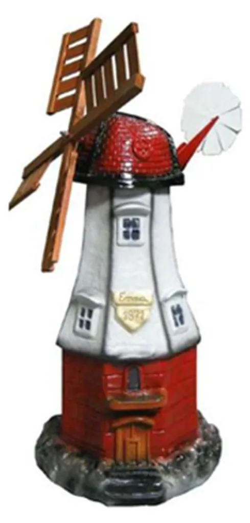 Statue Moulin design 73 cm : Déco jardin durable et sans rouille
