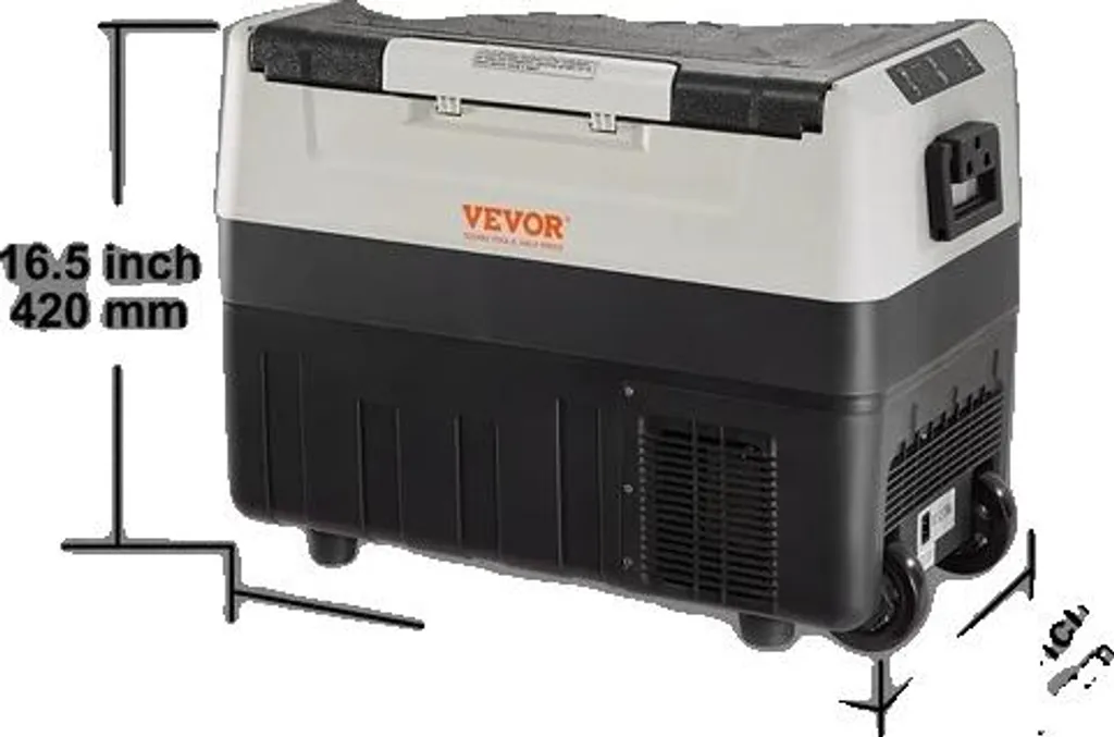 Réfrigérateur de voiture à compresseur 35L portable 12V 24V Noir