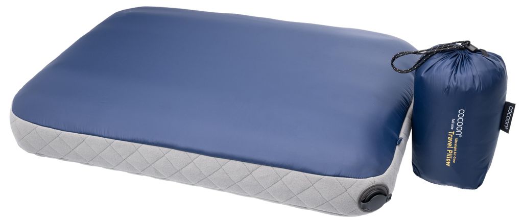 Cocoon Reisekissen Air-Core Pillow Ultralight (55x40cm) dark indigo/grey