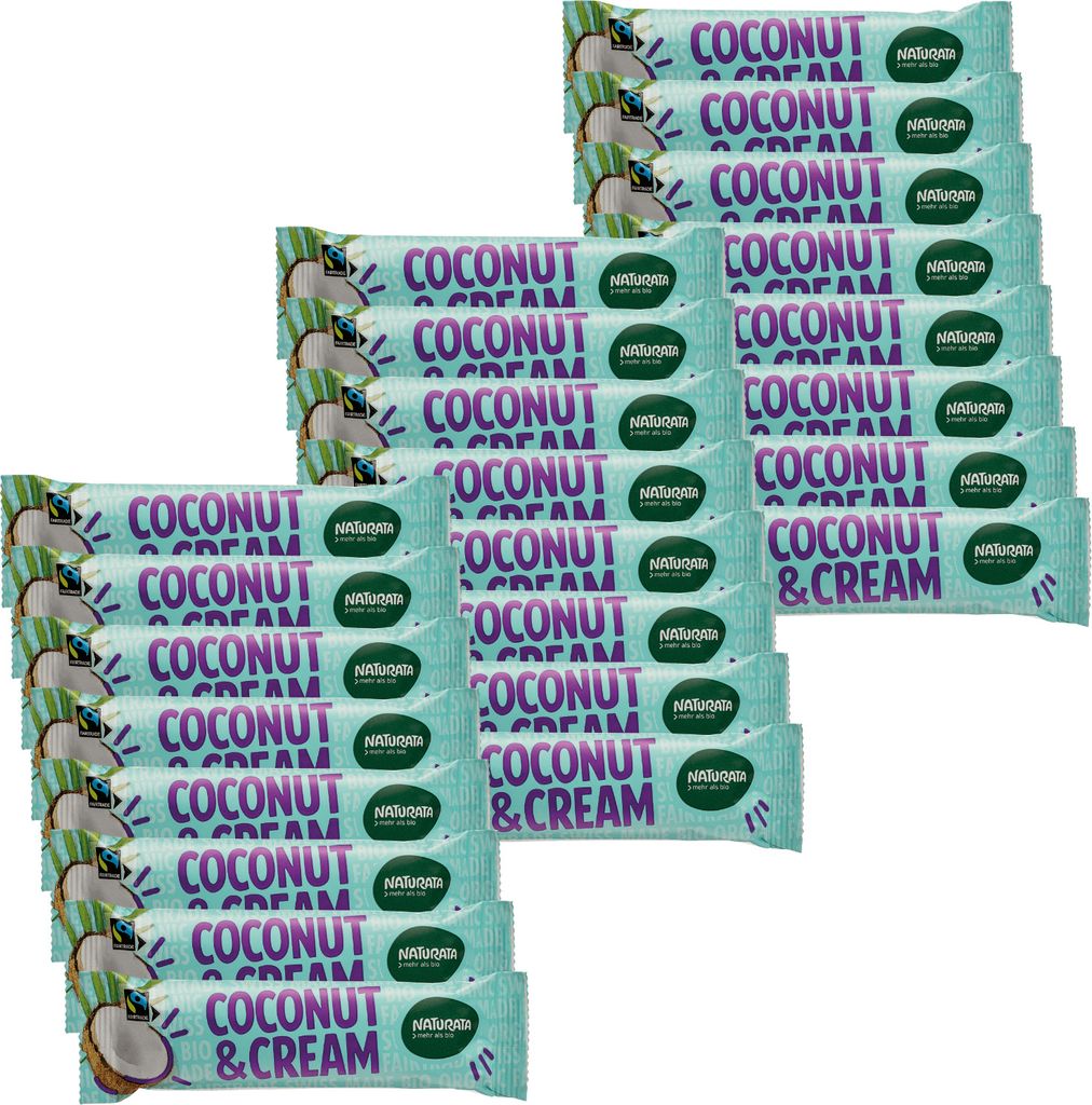 Coconut & Cream Schokoriegel, 24 x 33 g