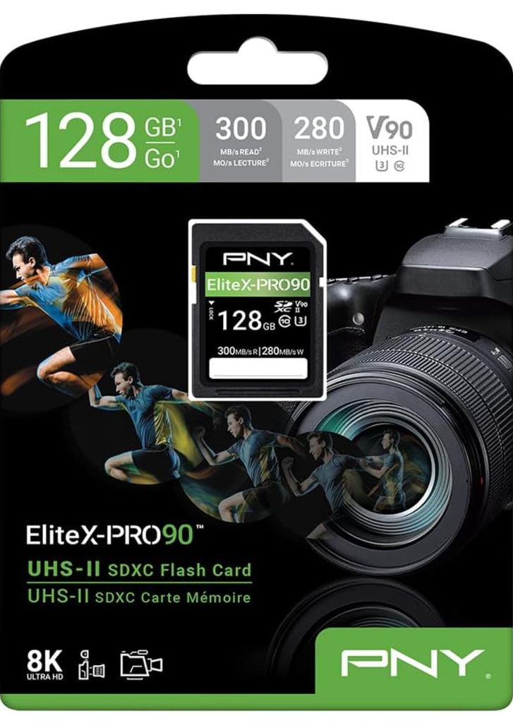 PNY X-PRO 90, 128 GB, SDXC, Klasse 10, UHS-II, 300 MB/s, Produktbild 