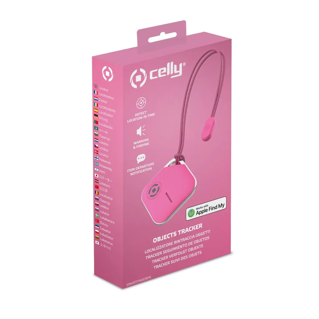 Retrouvez vos Objets Perdus : Celly SMARTFINDERPK Traceur GPS Rose - 2
