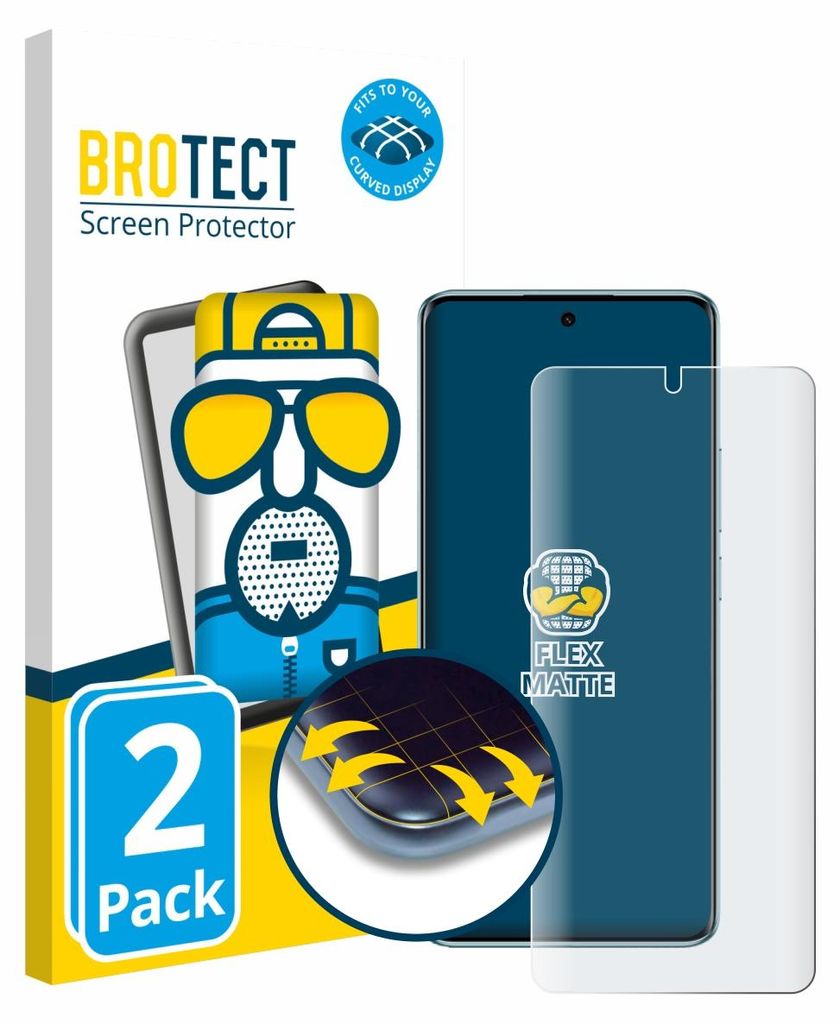 2x BROTECT Fullscreen Schutzfolie für Xiaomi Redmi Note 15 4G Displayschutz Folie Fullcover Matt Entspiegelungsfolie