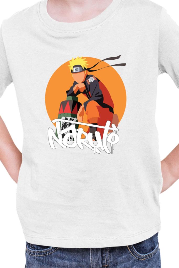 Kinder T-Shirt Naruto Naruto 04, 7-8 Jahr - 128 / Weiß