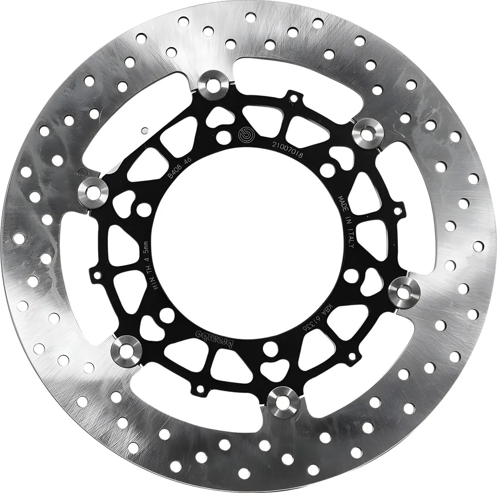 Brembo Série Oro Disque de Frein Flottant avec Frette en Alu Anodisé