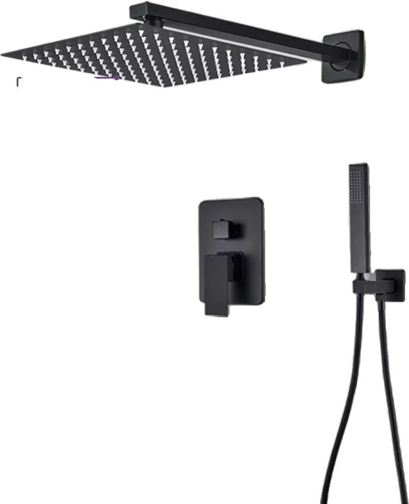 Badezimmer Duscharmatur, 2-Wege Set, langlebiges Keramikkventil,8 Zoll Typ A