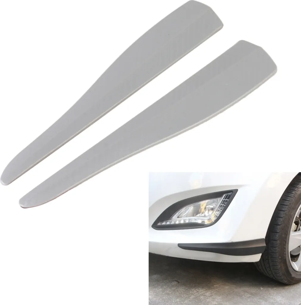 Strisce Anti-collisione Silikale Auto Carbonio Grigio 2 pezzi