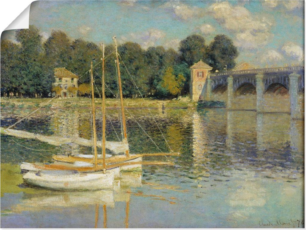 ARTland Poster Die Brücke von Argenteuil. 1874 Größe: 60x45 cm