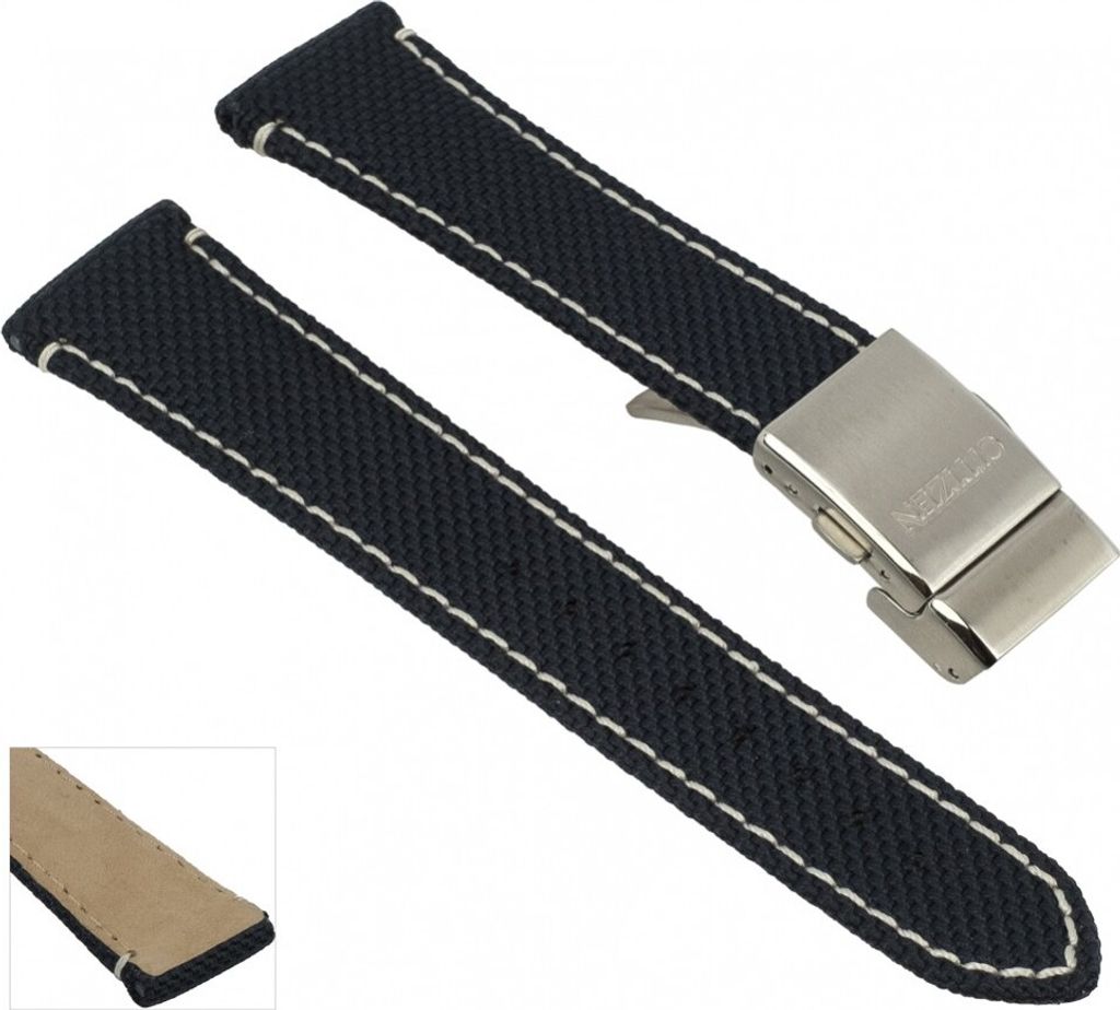 Citizen AS4041-01L Textilband 22mm für Promaster Herren Funk-Chrono