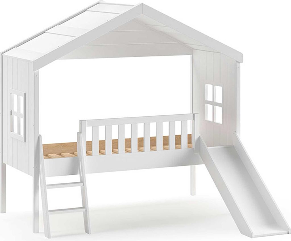Vipack Hausbett mit Leiter u. Rutsche, Liegefläche 90 x 200 Produktbild 