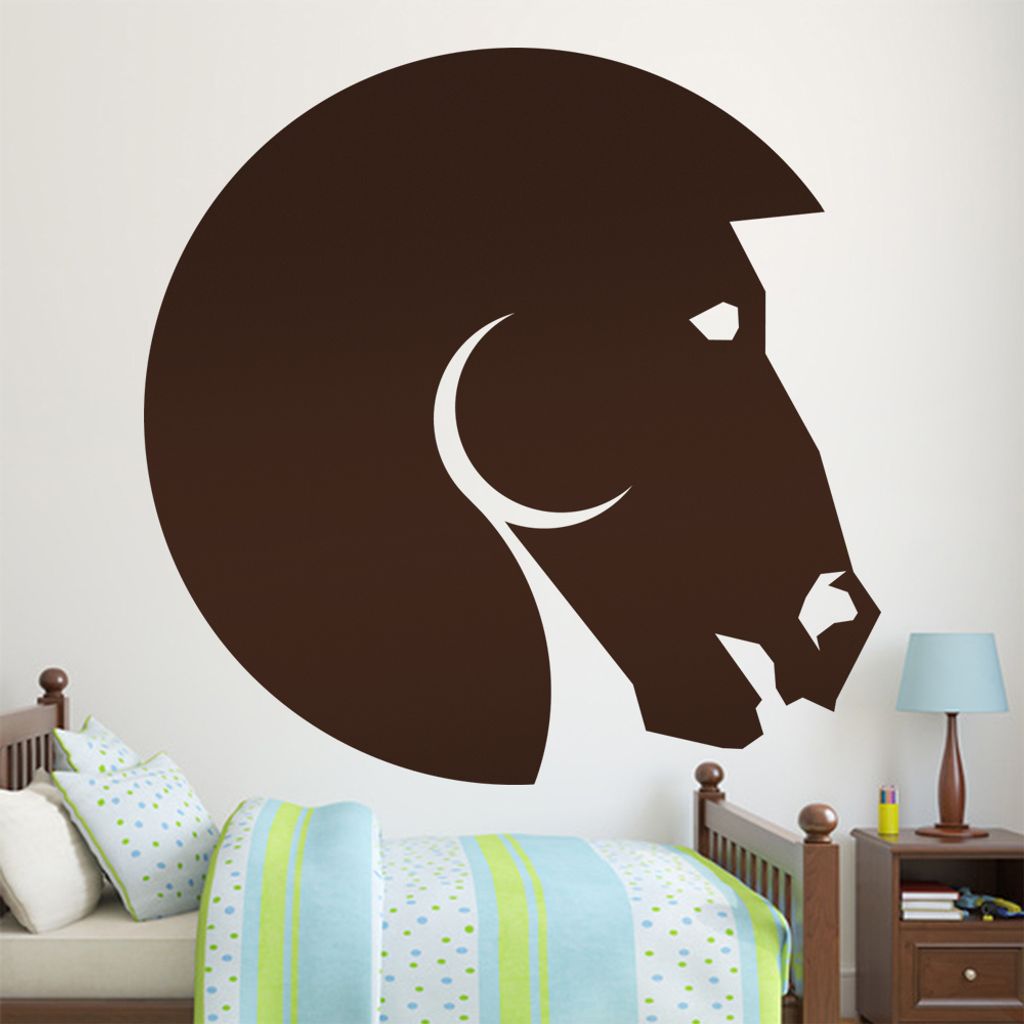 KIWISTAR Pferd Silhouette Wandtattoo in 6 Größen - Wandaufkleber Wall Sticker - Dekoration, Küche, Wohnzimmer, Schlafzimmer, Badezimmer