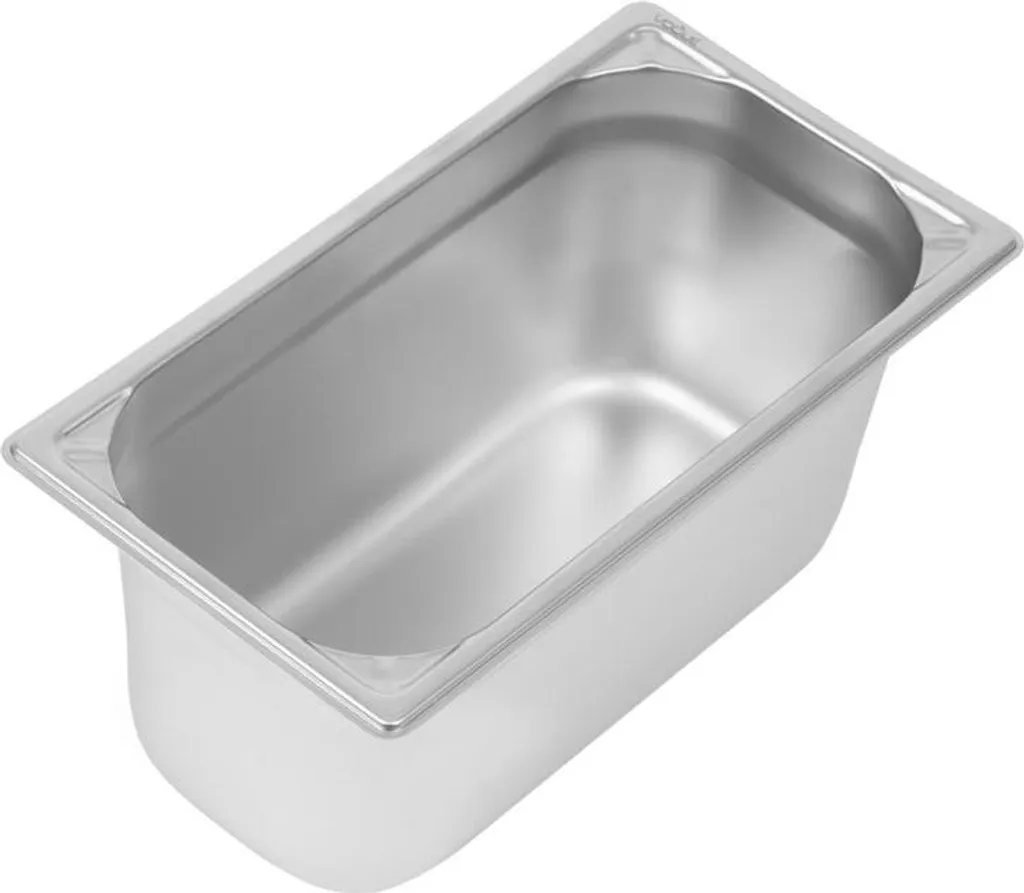 Bacinella Inox 1/3 GN Vogue 150mm - Acciaio Rinforzato per Catering