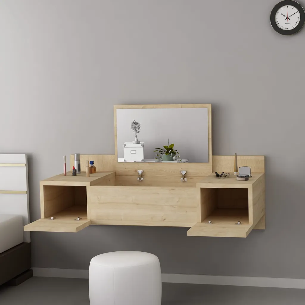 Table basse en mélaminé durable 100cm Skye Decor style saphir - 2