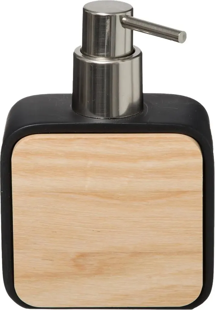 Dispenser Sapone Liquido 200ml 5five Natureo Black | Pompa Acciaio Inox