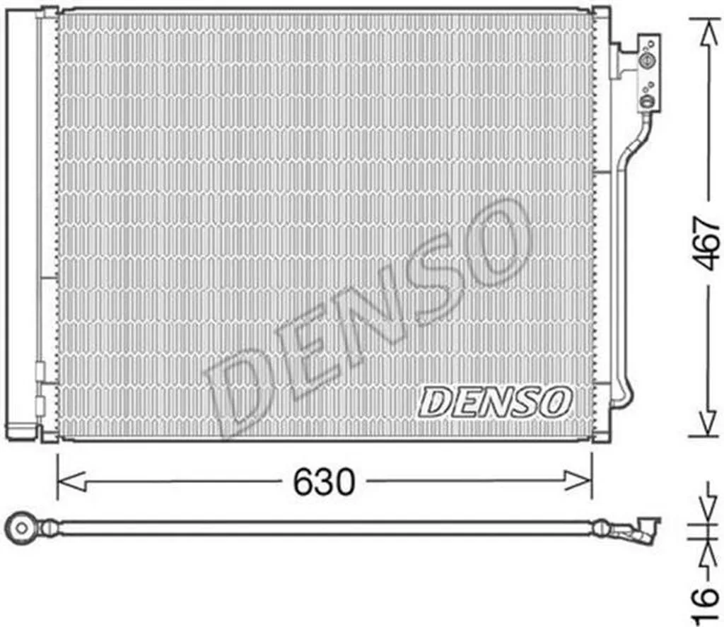 Réparer fuite clim avec le condenseur DENSO DCN05031 haute performance