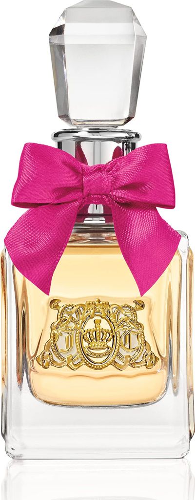A bottle of Juicy Couture Viva La Juicy eau de Parfum for women.