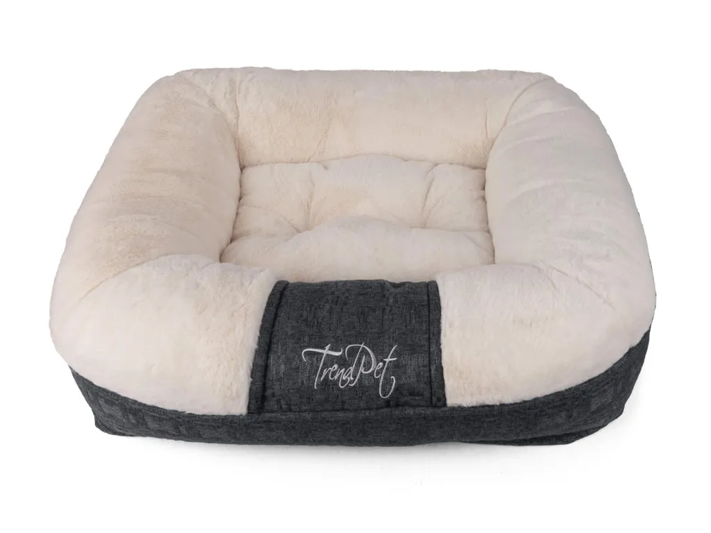 TrendPet LunaLounge Beige 57x48x17cm: Cuccia Morbida per Cani e Gatti