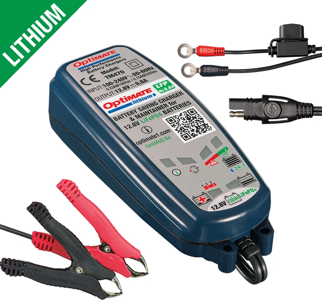 Chargeur OptiMATE Lithium 4S 12.8V avec programme de récupération