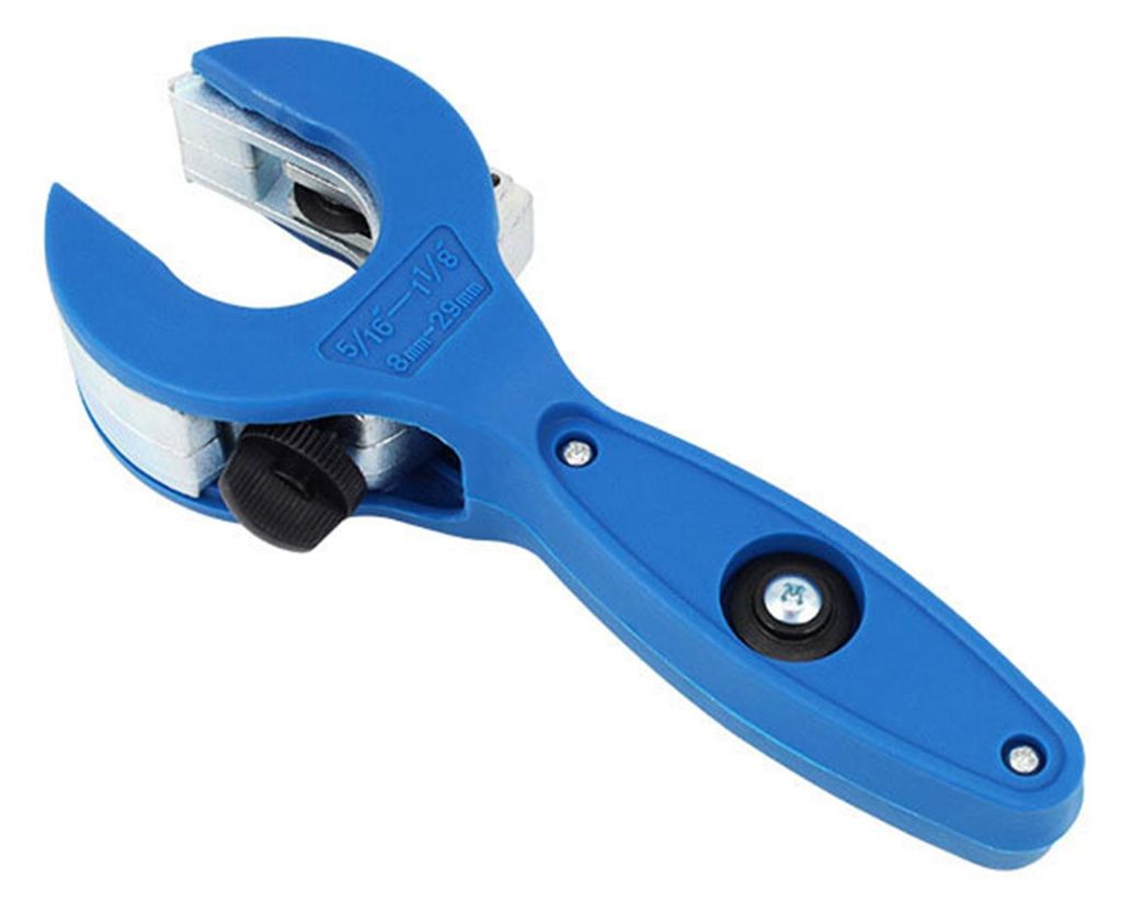 Rohrschneider aus hochfester Zinklegierung mit Ratschenmechanismus, ergonomischem, rutschfestem Griff und tragbarem Rohrschneiderwerkzeug