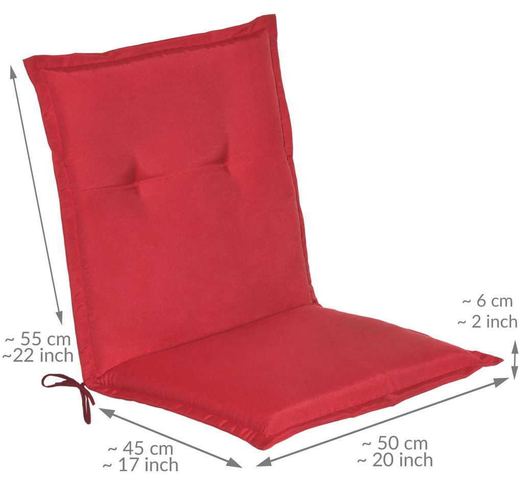 Beautissu Niedriglehner Auflage Gartenstuhl Loft NL, Produktbild 