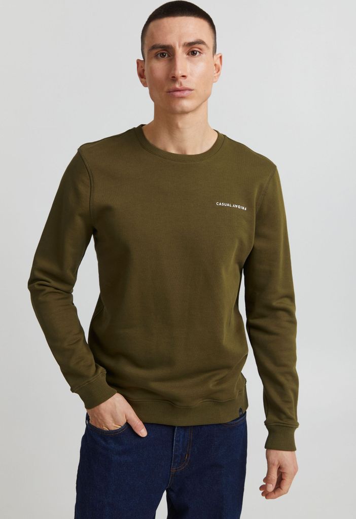 CASUAL FRIDAY CFSeverin Herren Sweatshirt Pullover Pulli mit Rundhalsausschnitt aus 100% Baumwolle