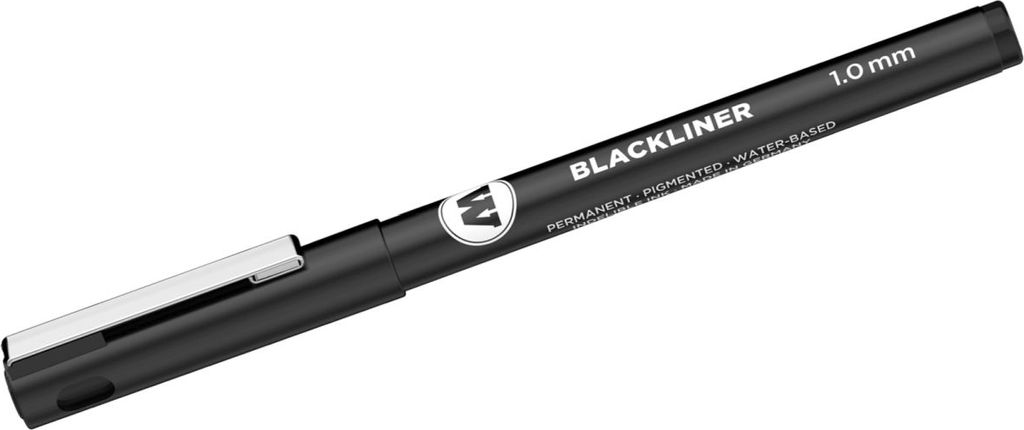 Blackliner 1,0mm schwarz Packung mit 6 Stück